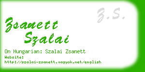 zsanett szalai business card